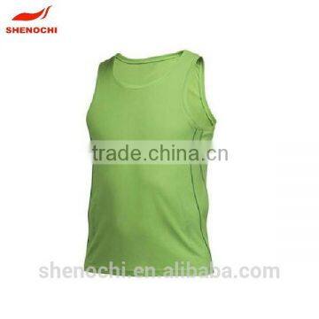 2015 Plain Color Custom Wholesale String Gym Vest Men