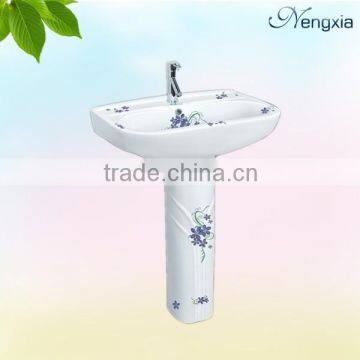 B601 Sanitary Wares China Hair Wash Sink Bathroom Pedestal Basin