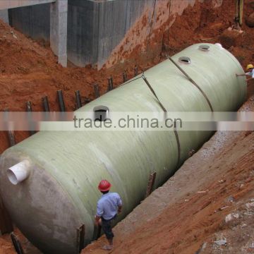 Building residual using FRP septic tank