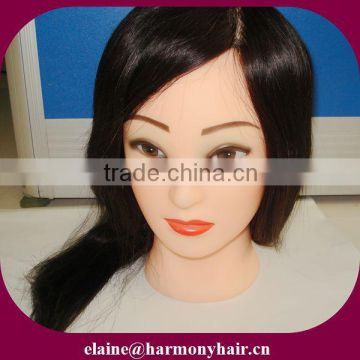 Premium Quality human hair training head/hairdressing training heads