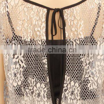 Wholesale Women Clothing Girls' Lace Sleeveless Blouse With Waist Strap photo-5