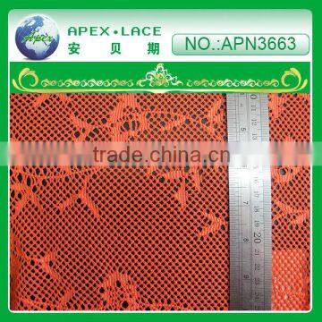 Fashion trends polyester lace net fabric lace fabric for curtains-APN3663