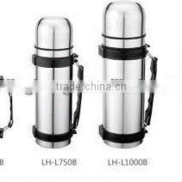 high vacuum double wall stainless steel wide mouth travel water pot