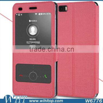 New Arrival Leather Flip Stand Case for Huawei P8 Lite, for Huawei P8 Mini Windows Leather Smart Case photo-6