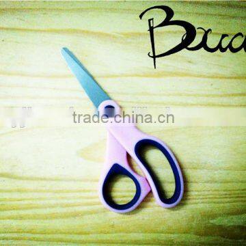 5.5" stationery stainless steel student scissors with PP+TPR handle BD-S1648