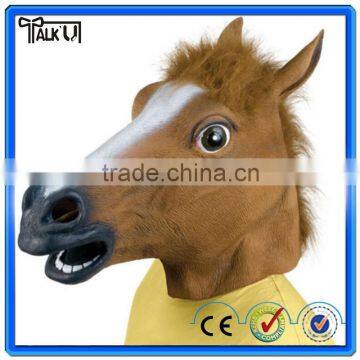 High quality Latex Rubber Horse Head Mask, Halloween party Horse Head Mask