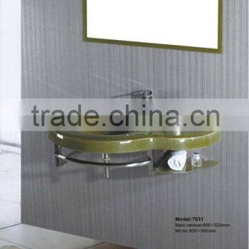 Pure manual chromatic colour glass basin/sink(WMD-7031-7032)