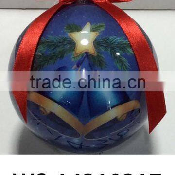 Clear plastic Bells Design Christmas Ball