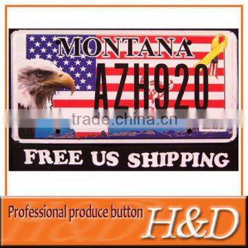 US Hot Sale Number Plate Design