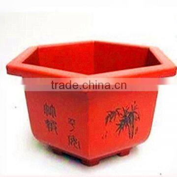 Hexagonal plastic flowerpot,large plastic flowerpot                        
                                                Quality Choice