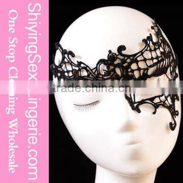 Fashion Sexy Asymmetrical Embroidered Funny Half Face Masquerade Mask