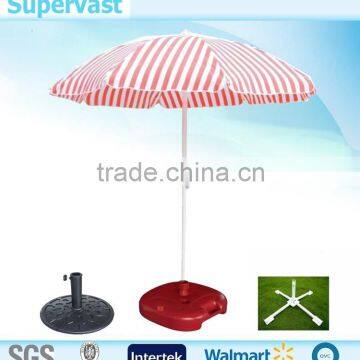 New Product Aluminium Beach Umbrella With Striple Canopy