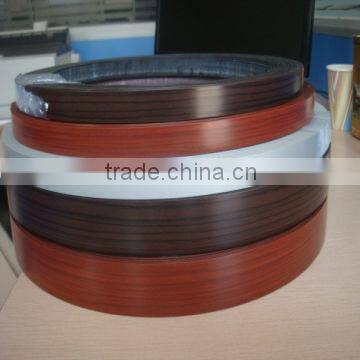 pvc wood grain edge banding tap/ Grade A edge banding/ plastic prodcuts