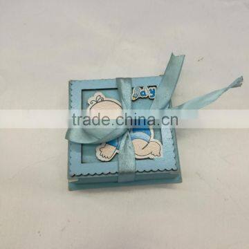 Blue boy wooden with Paper baby Gift Box /Luxury gift box packaging ,baby gift box