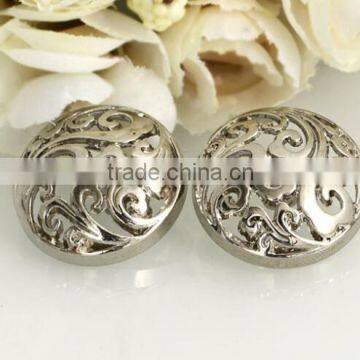 Metal buttons Gold silver hollow out buttons Men's jacket buttons for overcoat