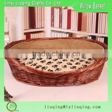 Handmade Wicker dog bed/Cheap cute dog beds/Wicker pet baskets