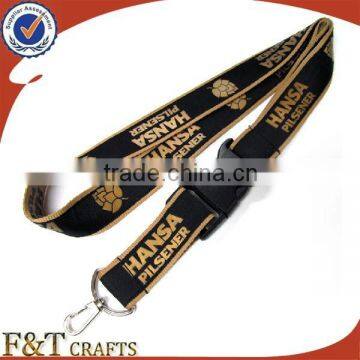 handmade wholesale polyster nylon lanyard celebrate ribbon with hot foil printing logo for medal
