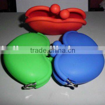 heart shape silicon coin holder