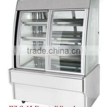 3 Layers Front Open Sliding Door Display Cake Refrigerated Showcase, Cake Showcase, Guangzhou Manufacturer photo-6