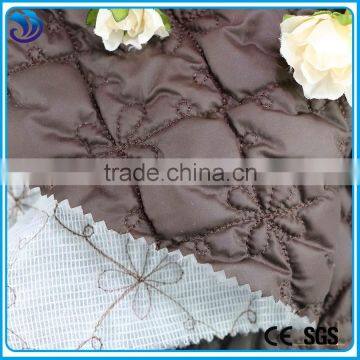 Polyester wadding embroidery quilted fabric for winter garment                        
                                                Quality Choice