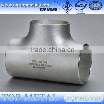 top sellingstainless steel pipe fitting equal tee