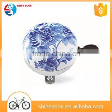 Chinese style alloy top with steel base and lever bicycle hand ring bell