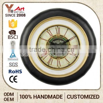 Quality Assured Cheaper Custom Logo Wood Frame Wall Pendulum Clock