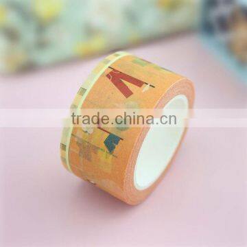 xg-10011 Logo printing 2016 washy paper tape jumbo washy paper tape