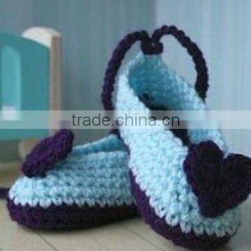 100%Soft Acrylic Crocheted Baby Shoes