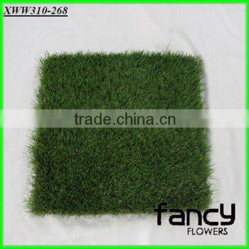30mm height, green colors with curlve yarn below, monofilament gras yarn, artificial grass wall