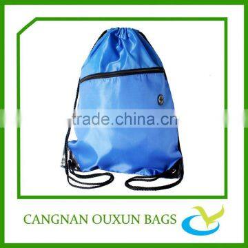 Promotional custom waterproof plastic drawstring bag