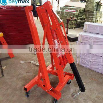 Portable 2t Folding Hydraulic Cherry Picker Shop Crane