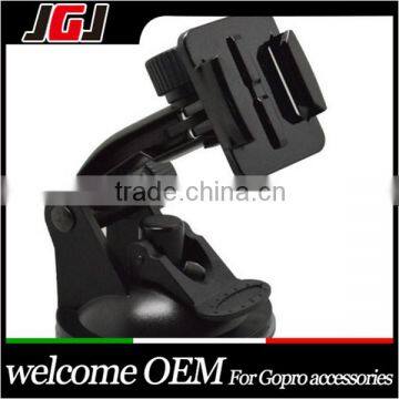 JGJ OEM Windshield Car Sucker Holder Mount Suction Cup Mount for GoPro Hero 4 3+ 3 2 1 with 7cm Diameter Base