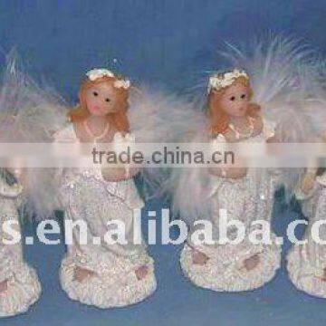 white angel figurines