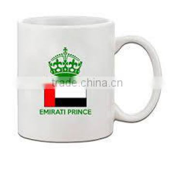 Low price decal mug promote Christmas mug,porcelain mug