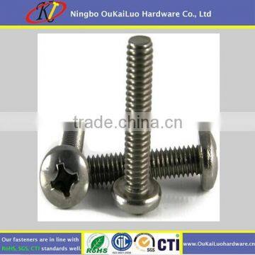 M4*8 Phillips Pan Head Machine Screw Stainless steel/ Carbon steel Zinc