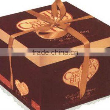 portable cake box,cake decoration box with lots design