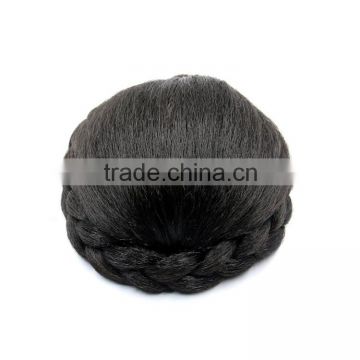 wigs hair bun braided bun hairpiece