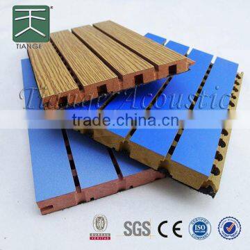 grooved wall panel 4 strips 3 grooves eco-friendly MDF 1220*1220mm for gym