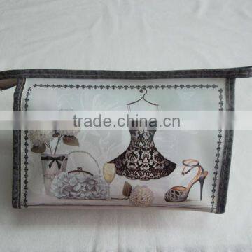 popular garment cosmetic bag with printing