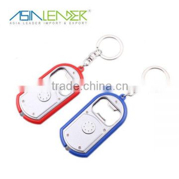 Hot-sale mini led keychain light with bottle opener