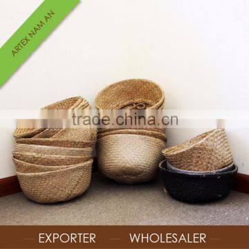 Vietnam Folding Seagrass rice Basket at low price