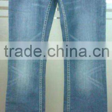 100% cotton13 Oz ladies Jeans / Denim Pants with Heavy wash