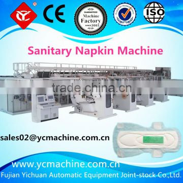 Full servo high speed sanitary towel machine