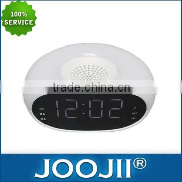 Double alarm clock radio with LCD display