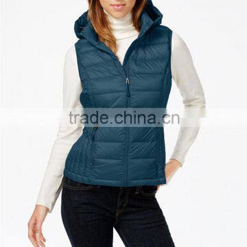 Cheap womens high quality lightweight down vest ultra light compact jacket ladies down vest