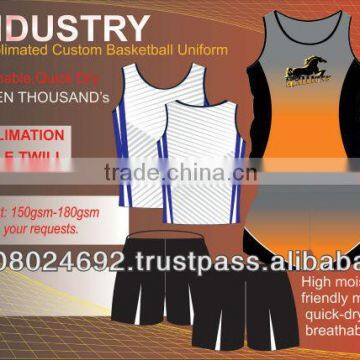 Basketball Uniform sublimation high quality