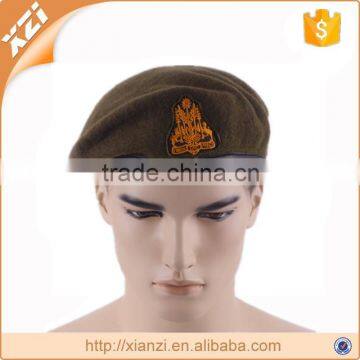 High quality patch badge wool military beret for sale