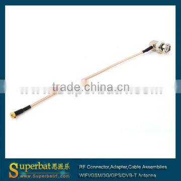 RIHGT ANGAL BNC female to MMCX male connector with RG316 cable