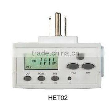 7-DAY heavy duty digital plug in timer